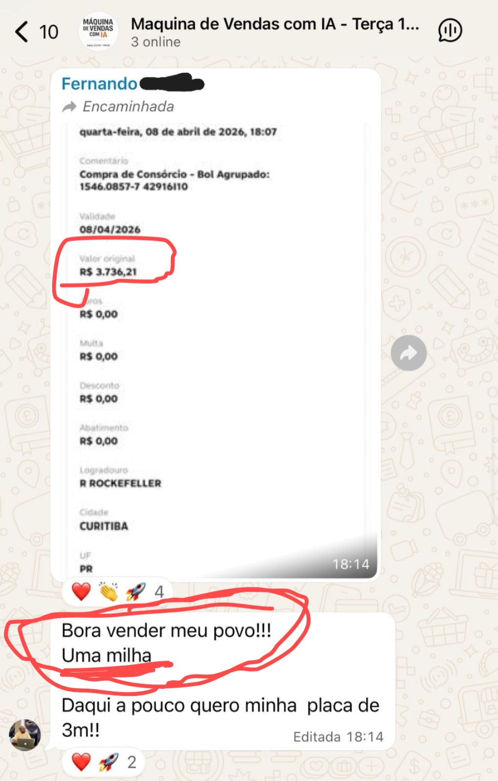 Aluno — depoimento